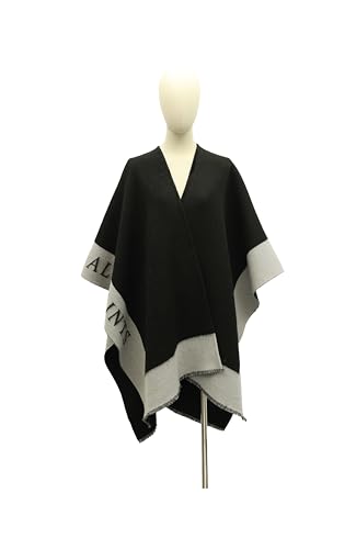 LOGO BORDER WOVEN RUANA2