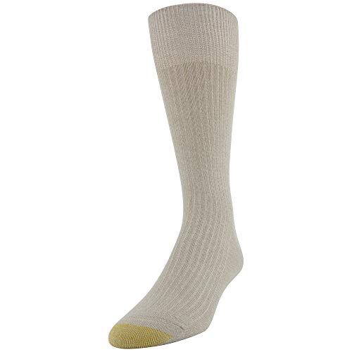 GOLDTOE Men's Stanton Crew Socks, Multipairs, Khaki Marl Assorted, X-Large2