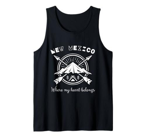 Donde pertenece mi corazón Nuevo México Viajes Camiseta sin Mangas