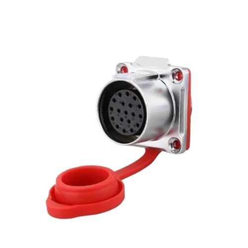 Connecteur circulaire femelle 19 broches étanche IP67 pour câble électrique extérieur