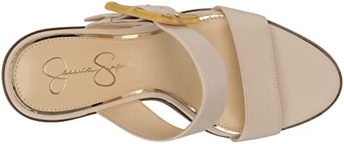 Jessica Simpson Women's Hendrya Wedge Sandal, Chalk, 10 | Image 4