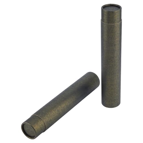 SUPERFINDINGS 2 Stück Papier Poster Rolle 35x6.5cm Zeichenversand Rolle Schwarze Bauzeichnungs Aufbewahrungsröhre Kalligrafie Malerei Röhre Zum Aufbewahren von Papier Kunst Karten Dokumenten