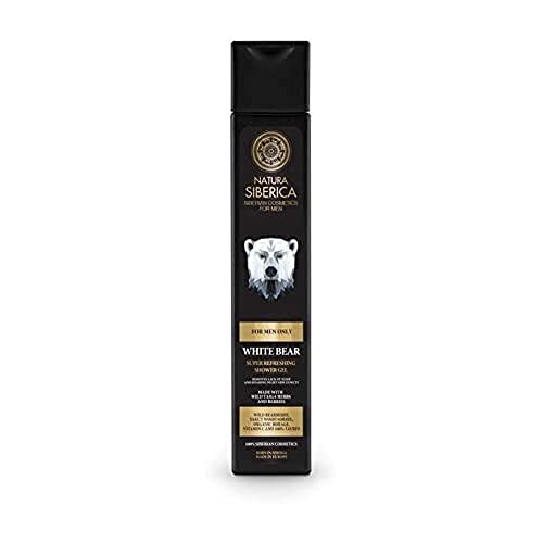 Natura Siberica White Bear Gel douche rafraîchissant pour homme 250 ml
