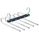 Porte-cintres pour pantalons - avec , il laisse plus d'espace dans votre placard, un cintre 5 cintres, support de rangement pour pantalons
