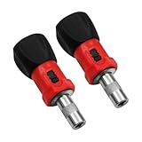 Hemobllo 2 Stück Schraubendrehergriff 6,35mm mit Bithalterung Multifunktionaler...