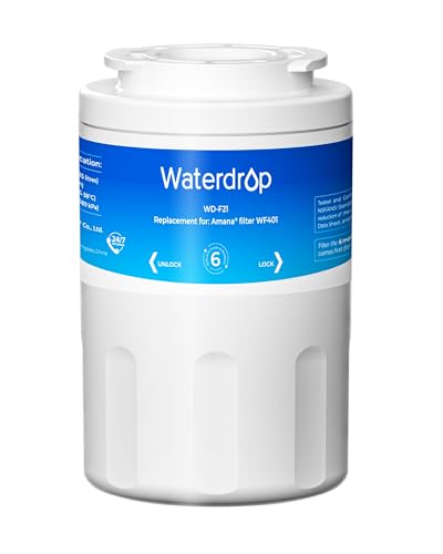 Waterdrop WF401 Replacement for Amana® Clean N Clear WF401, WF401S, WF401P, WSA-1, WF292, 12527304, Kenmore 46-9014, 469014 Refrigerator Water Filter