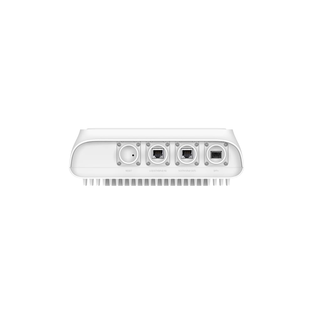 TP-Link EAP668-Outdoor HD AX3600 Point d'accès extérieur WiFi 6, Extension WiFi extérieure Omada Mesh, 4 antennes Omni externes de Type N, Plusieurs Ports, IP68, Fente SFP, Grande Couverture, Gestion