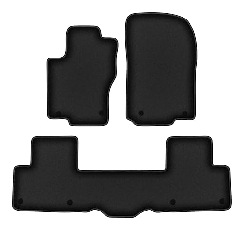 Tapis de sol pour voiture Mercedes GLE W166 Break en velours caoutchouté noir