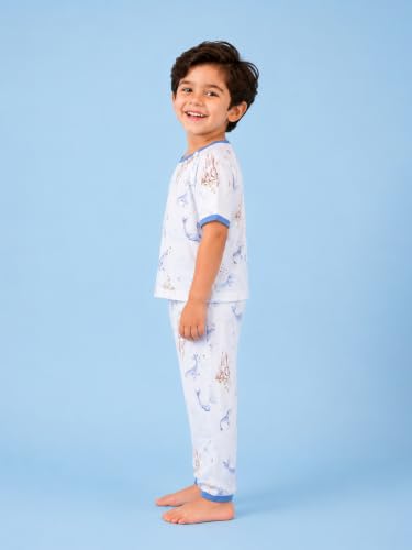 Image of Kidbea Kids Bamboo Viscose Co-Ord Set, Half Sleeve Round Neck Night Suit