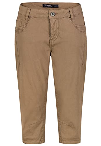 Pantalon 3/4 femme style 5 poches coupe chino confortable et pratique