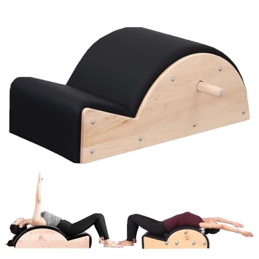 Corrector de Columna para Pilates, Barril Curvo con escalones, para Entrenamiento de Columna fortalecimiento y Estiramiento del Core, Soporte de Columna Entrenamiento Dispositivo de Pilates