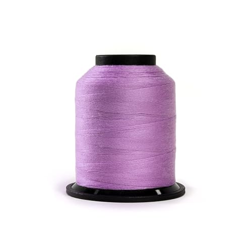 Finesse Thread Solid Colors | 100% Polyester, 3ply, 50wt | Thread Cones | 100% Polyester Thread for Quilting and Sewing (Water Lily, 1,100 Yards)
