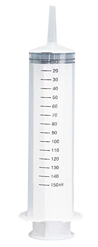 Gracefulvara Large Plastic Hydroponics Nutrient Measuring Syringe 150ml