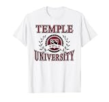 Temple Owls Laurels White Officially Licensed T-Shirt