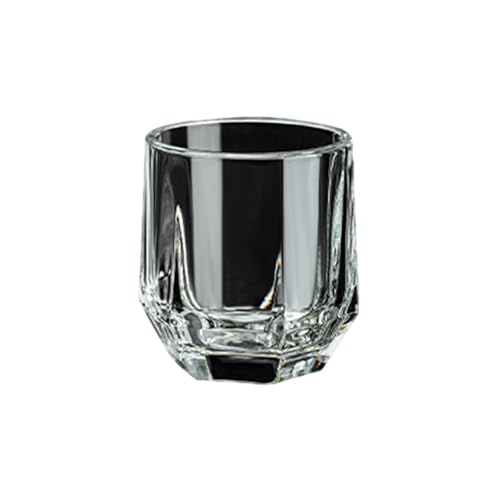 5PC- Vetro spesso cinese semplice e squisito vetro di alta qualità verticale per vino bianco-lusso esagonale bicchiere da vino bianco