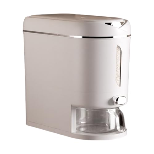 Wdbild Dispensador de arroz multiusos de gran capacidad con taza medidora de escala para despensas de cocina, almacenamiento de cocina