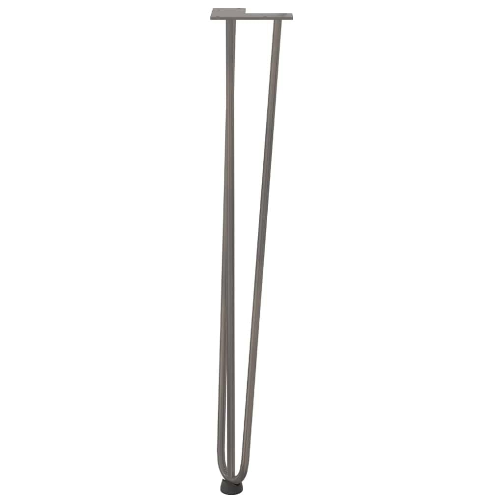 Générique Zestaw 4 spinek do konsol z litej stali, lakierowane proszkowo, 72 cm, z regulowanymi podkładkami i śrubami montażowymi w zestawie
