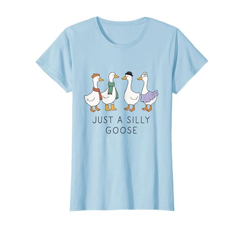 Just A Silly Goose Lustige Gans auf freiem Fuß T-Shirt