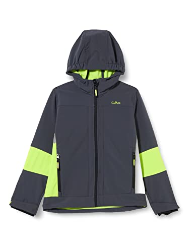 CMP Giacca In Softshell da Bambini, Titanio-Acido, 128