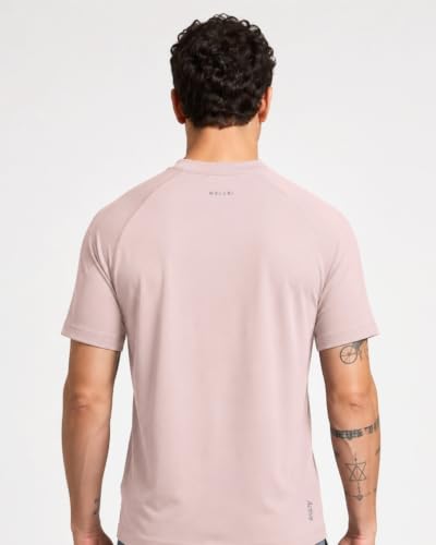 Image of Wellbi Bamboo Performance T-Shirt for Men | Raglan Sleeve Gym Training Sportswear | Quick Dry Moisture Wicking Anti-Bacterial | Ultra-Soft Breathable Eco-Friendly Activewear