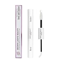 Brown Lashd Beauty White Bond & Sealant لمجموعات الرموش التي تصنعها بنفسك - لاصق مضاد للحساسية، طويل الأمد، أداة تطبيق دقيقة، خالية من اللاتكس