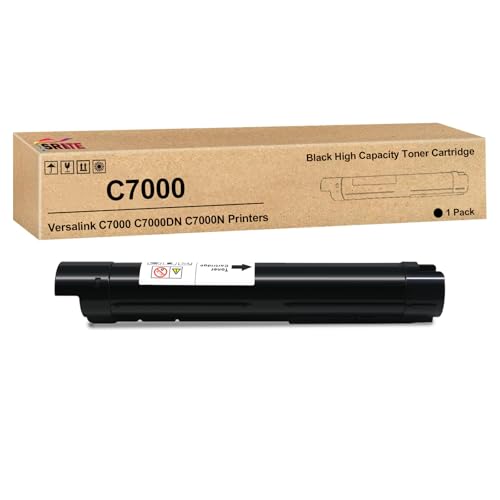 SRITE Versalink C7000 Black Toner Cartridge 106R03757 Replacement for Xerox Versalink C7000 C7000N C7000DN Printers (1-Pack)