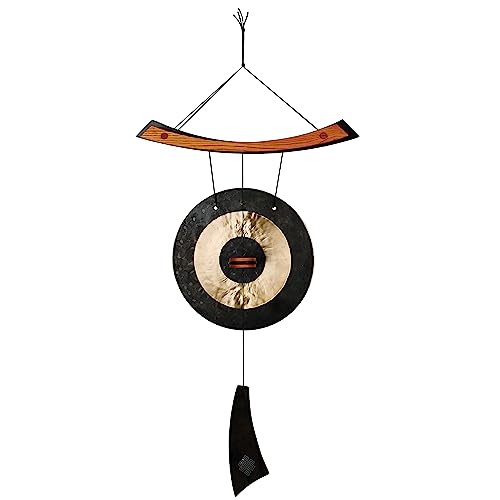 Woodstock Windspiel Healing Gong, Schwarz, 76,2/25,4 cm