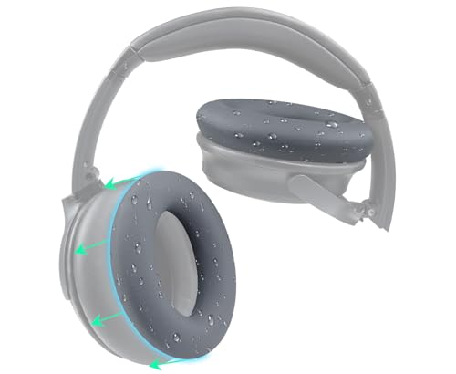 Image of SOULWIT Silicone Ear Pads Cover Protector for Bose QuietComfort QC15 QC25 QC2 QC35 QC45 /Ae2 Ae2i Ae2w /SoundTrue & SoundLink AE Headphones Cushions, Sweatproof, Easily Washable - Titanium
