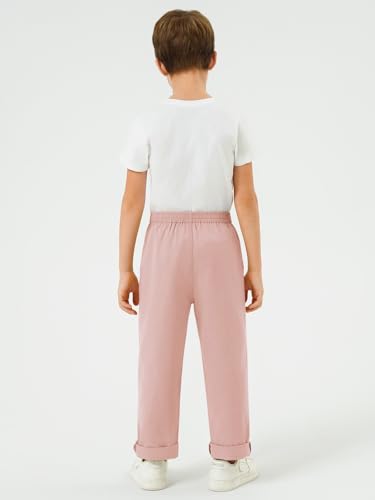 Image of Haloumoning Boys School Uniform Chino Pants Kids Twill Pants 5-14 Years