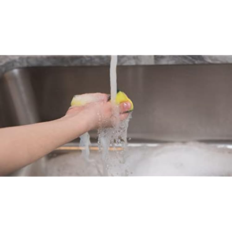 Brillo Multi-Purpose Heavy Duty Household Sponge, Strong, Long Lasting (Multi-Purpose Heavy Duty, 1 Count (Pack of 1))
