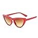 OHEODVQY Summer style women's small sunglasses Fashion men's transparent lenses UV400(Clear Frame Pink)