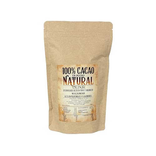 Cacao Puro No Alcalinizado | Blend Artesano Aromático y Balanceado | 100% Natural y Sin Azúcar | Alto en Antioxidantes y Fibra | 10-12% Grasa | Repostería, Smoothies, Chocolate Caliente (250 gramos)