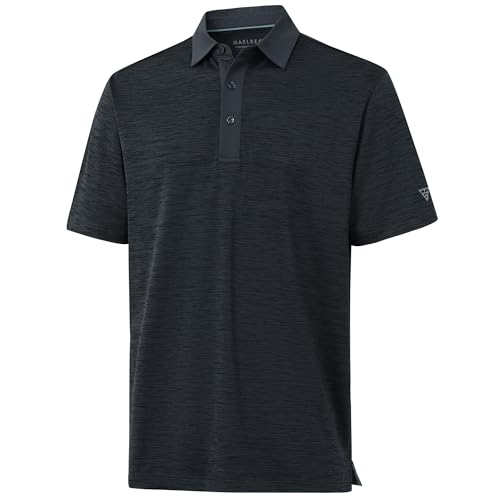 M MAELREG Golf Shirts for Men Dry Fit Short Sleeve Casual Performance Moisture Wicking Heather Pique Collared Polo Shirts