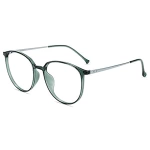Firmoo Bril met blauw lichtfilter, voor dames, rond, ontspiegeld, anti-blauw licht, bril zonder sterkte, UV400 blauw…