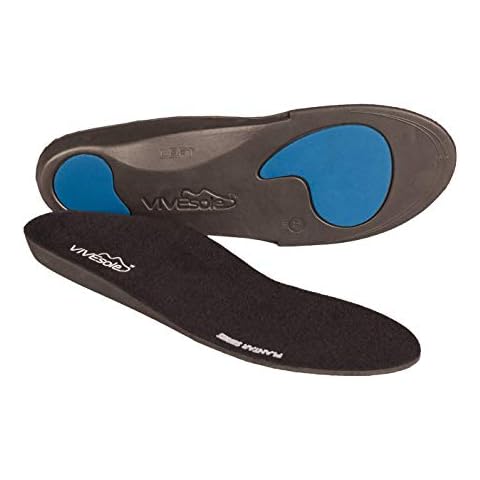 Vivesole Orthotic insoles with Heel and metatarsal cushioning great arch support (7-8.5 UK, Black) Cover