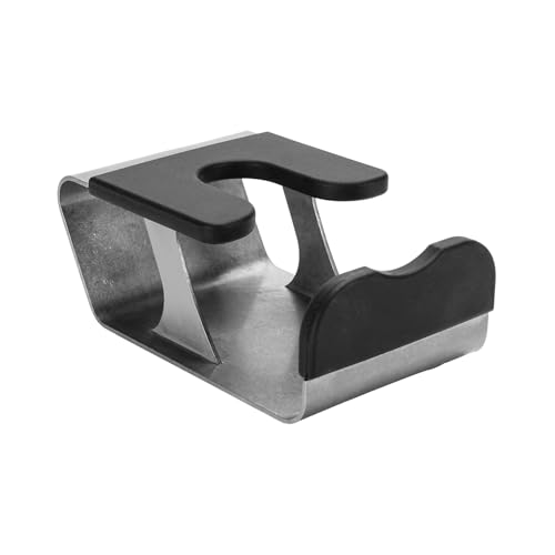 DIBTSA Espresso Tamping Station, Portafilter Holder Stand Universal for 51mm, 54mm and 58mm Portafilter, Espresso Accessories, Stainless Steel, Silver