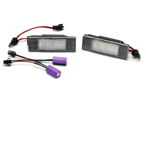 Lámpara con forma de número de coche para luz de matrícula 12V 4
