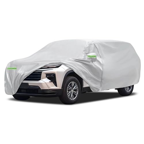 Image of Car Cover Fit for Chevrolet Chevy Traverse 2009-2026, Migaven Waterproof Full Exterior Cover Sun Rain Protection with Door Zipper and Cotton Lining