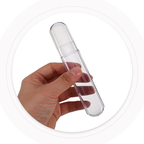 Estuche para pinzas de pestañas SEWACC tubo protector de plástico 4