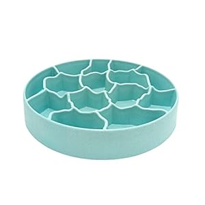   8-Inch-Slow-Feeder-Dog-Bowl-Polypropylene-Anti-Gulping-Healthy-Eating-Pet-Feeder-12-oz-Medium-Breeds-BPA-Free-Dishwasher-Safe-Multiple-Color-Choices