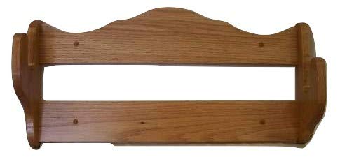 oakwoodgunracks.com 1 Single Gun Red Oak Display Rack ~ Natural Finish