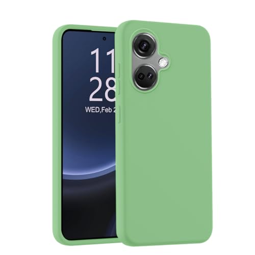 Image of LIRAMARK Liquid Silicone Soft Back Cover Case for OnePlus Nord CE 3 5G (Mint Green)