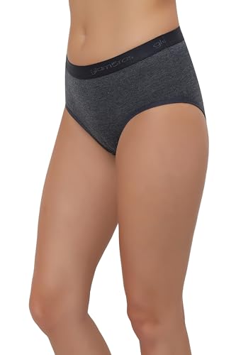 Image of GLAMORAS Women Cotton High Waist Full Coverage Broad Band Tummy Tucker Tummy Control Panty, Size L-3XL, Pack of 2 Panties