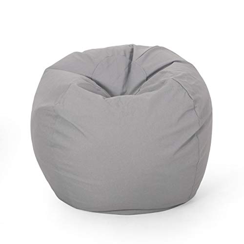 Christopher Knight Home 313639 Bean Bag, Light Gray Small