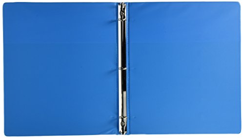 Bazic ½” 3-Ring View Binder With 2-Pockets, Cyan #TOP1