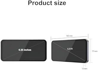 6.25 inch Blind Spot Camera Surveillance System, HD 1920 * 1080p Touch Screen Display with 2 Way Split Screen Display, Side View Camera System(6.25" Black)