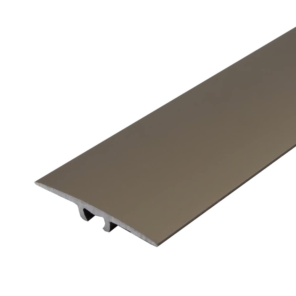 A68 36mm Anodised Aluminium Flat Door Threshold Strip - Champagne, 2.7m