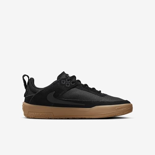 Nike SB Day One Big Kids' Skate Shoes (FN4210-001, Black/Gum Light Brown/White/Black) Size 1.53