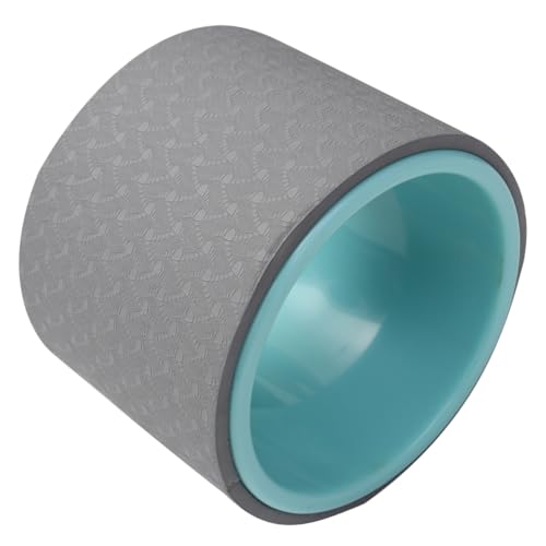 LAPYAPPE ヨガホイール バックベンド補助器具 ヨガトレーニングツール ピラティスリング 腰部ストレッチ 内外筋肉強化 グレー ブルー