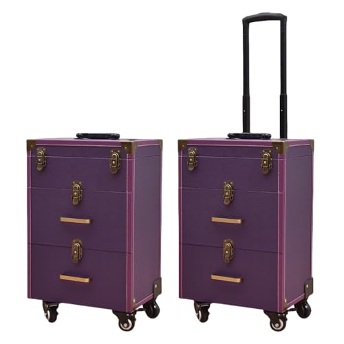 Kirnuo���C�N�{�b�N�X �L���X�^�[�t�� ���C�N�L�����[�P�[�X �t�@�b�V���� ��e�� �v�� ���ϔ� ���t�����[�P�[�X �ȒP�ɊJ�ł���A���肵���ϋv�� �z�C�[���R�X���e�B�b�N���[�{�b�N�X ���C�N�{�b�N�X ��e�� (�p�[�v��)